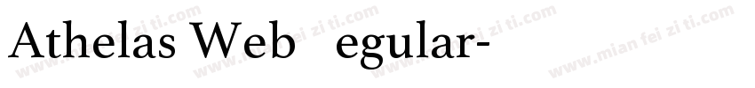 Athelas Web Regular字体转换